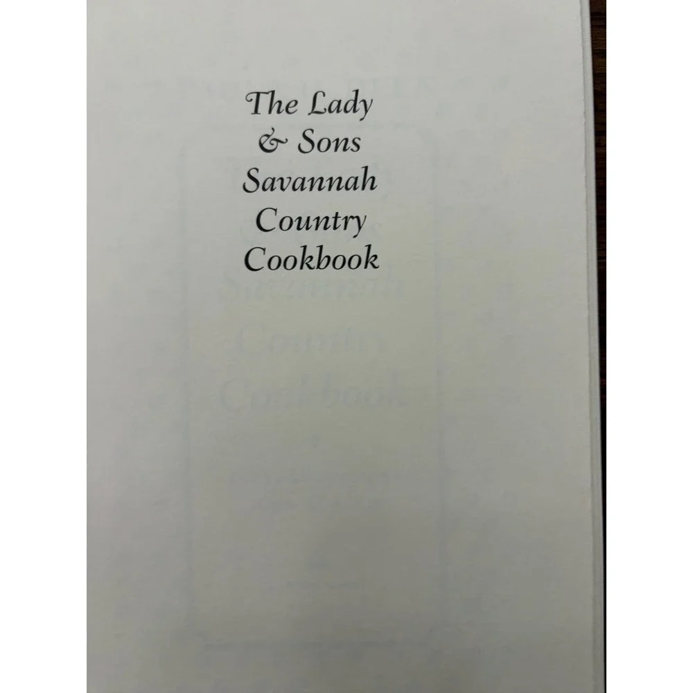 The Lady and Sons Savannah Country Cookbook by Paula Deen Recipes Book